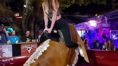 topless bull riding nude